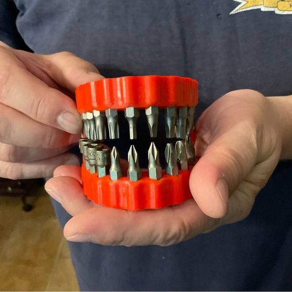 🦷Denture Drill Bit Funny Holder For 1/4” Hex Bits! 💋🤡😂 - Picture 2 of 15